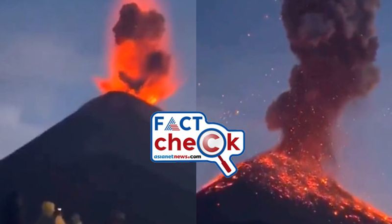 Fact Check video of volcano eruption Mount Etna in Italy is old and from Guatemala 2023 11 16 jje