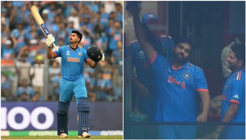 ODI World Cup 2023: Indian skipper Rohit Sharma hilariously mimics Shreyas Iyer after century (WATCH) avv