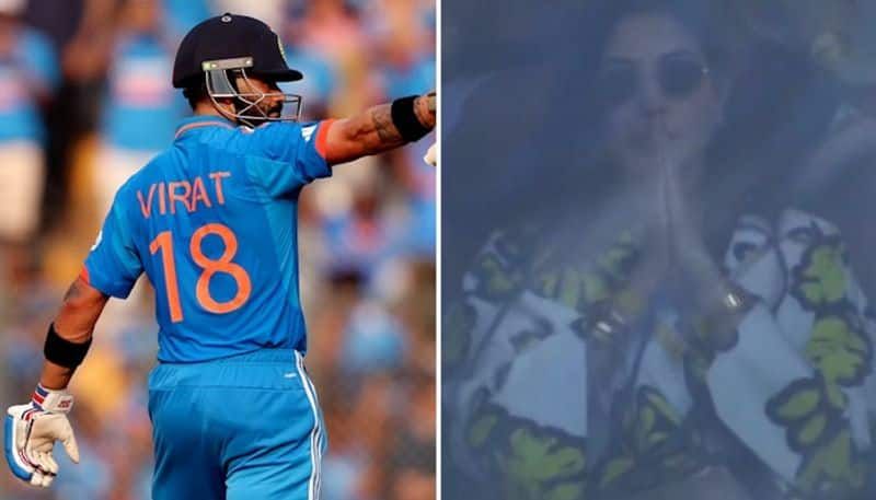 cricket Virat Kohli's romantic gesture in the World Cup semi final at the Wankhede stadium osf