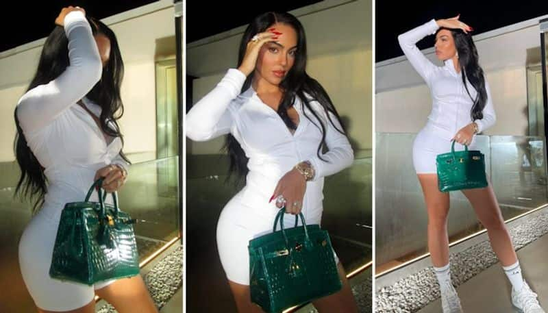 Entertainment Sexy Pics: Cristiano Ronaldo's girlfriend Georgina Rodriguez sizzles in white body-hugging dress osf