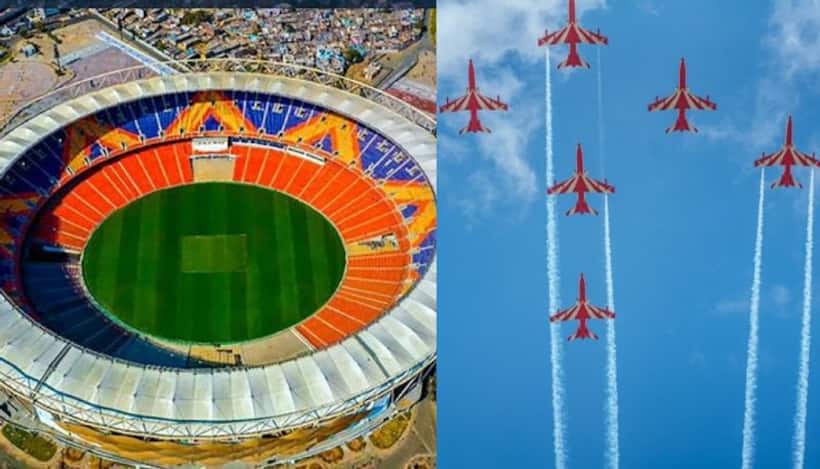 India vs Australia: IAF's Suryakiran team rehearses for air show ahead of WC final in Ahmedabad (WATCH)