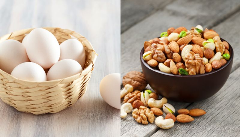 Eggs or Nuts Whats healthier to eat for breakfast