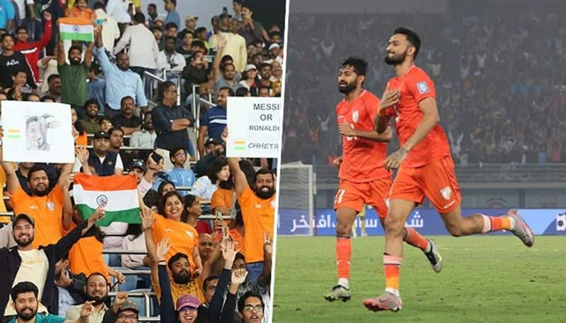 football FIFA World Cup 2026 qualifiers: Fans dance and chant 'India, India' as Blue Tigers beat Kuwait 1-0 (WATCH) snt