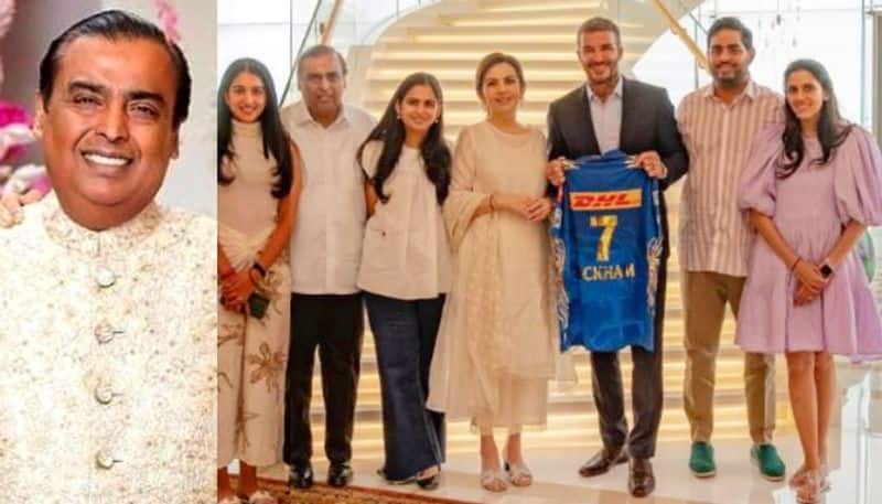 MUKESH Ambanis' Special Welcome For Football Legend David Beckham In Mumbai