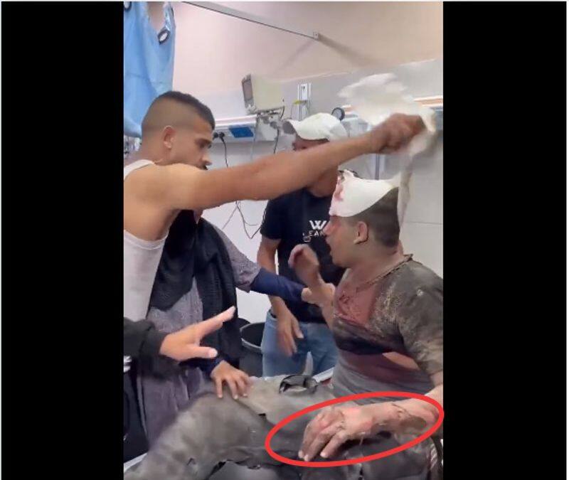 Man in hospital faking injuries in Gaza the truth of the video revealed fact check 2023 11 17 jje