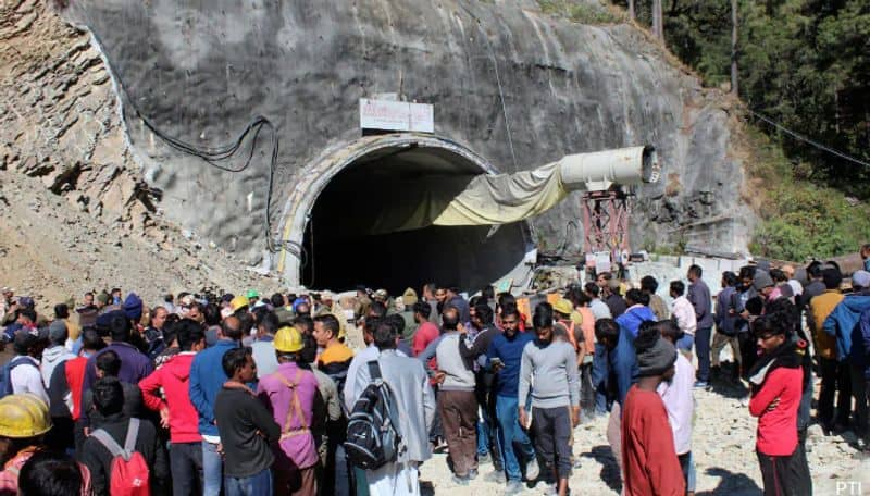 uttarakhand tunnel collapse Rescue Operation get paused after hearing a Loud cracking sound ans