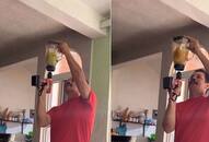 A man extracting juice using drill machine video goes viral on social media zrua