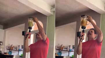 A man extracting juice using drill machine video goes viral on social media zrua