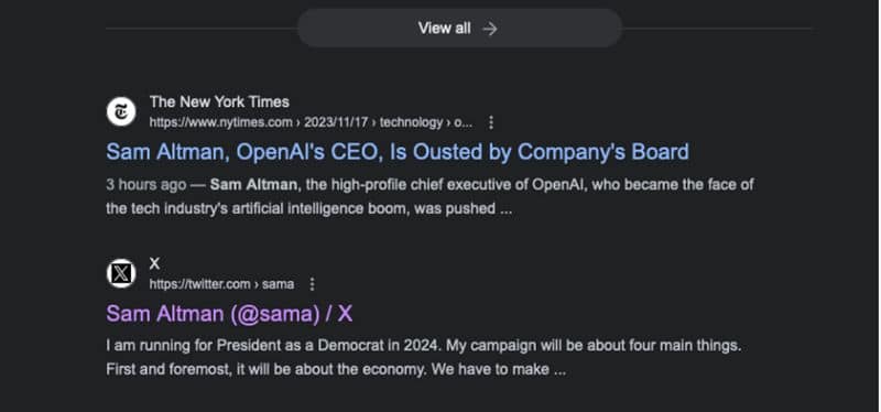 Technical glitch on X sparks speculation about ex-OpenAI CEO Sam Altman's 2024 US Presidential run snt