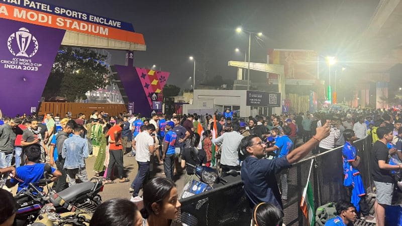 Cricket Fans Eagerly waiting for India vs Australia World Cup Final Match at Narendra Modi Stadium From Night rsk