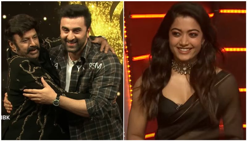 Animal Ranbir Kapoor teases Rashmika Mandanna; posing choice between him and Vijay Devarakonda on NBK show SHG