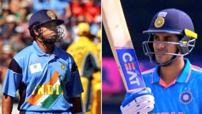 Shubman Gill out for 4 runs against Australia in World Cup 2023 Final and Sachin out for 4 runs in 2003 Word Cup Final against Aus rsk