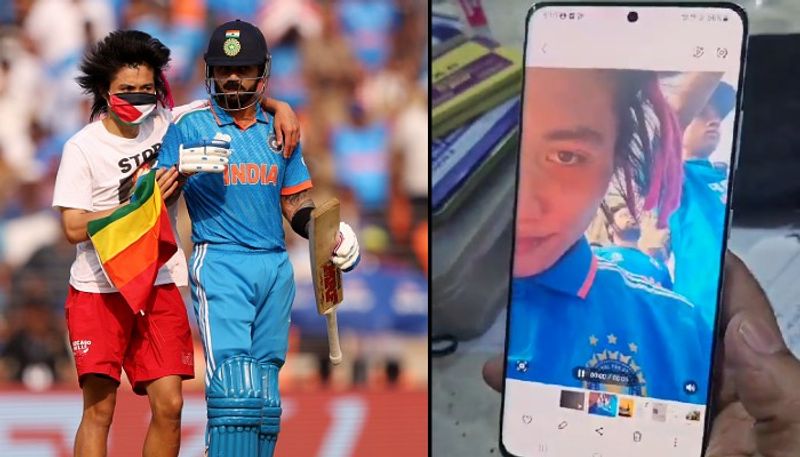 WC Final: Pro-Palestine pitch invader an Australian who disguised as India fan; selfie video surfaces (WATCH) snt