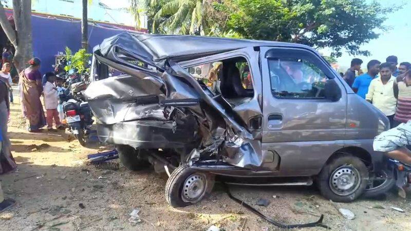 6 persons injured while road accident in tirupattur district vel