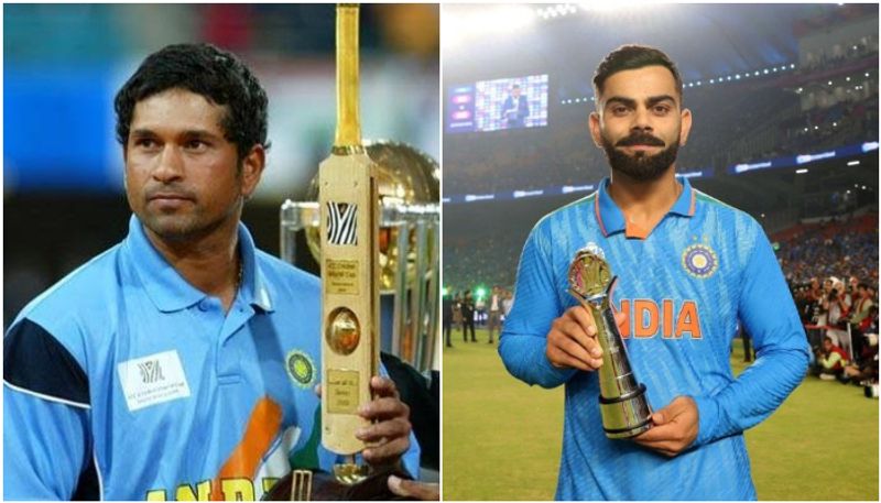 Sachin and Virat Kohli best player pictures goes viral after odi world cup final