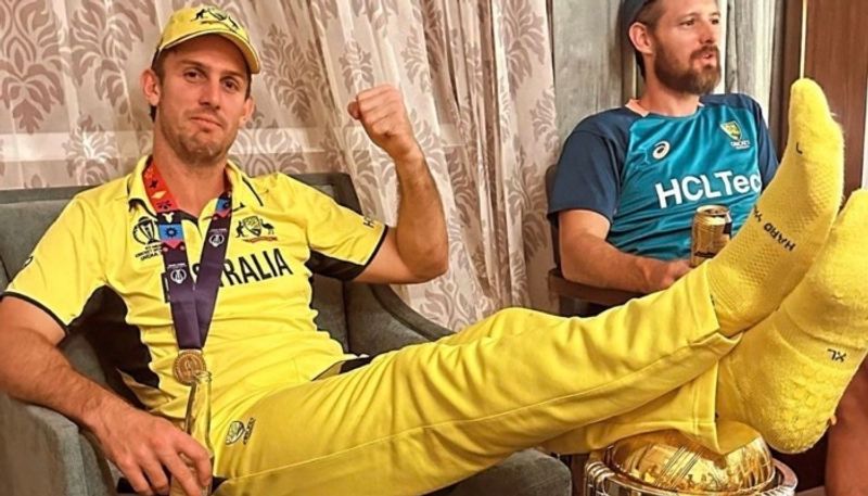 Inappropriate Gesture Post World Cup Win FIR Against Australia Mitchell Marsh san