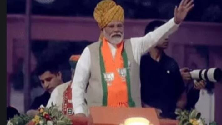 PM Modi holds roadshow in Bikaner in poll-bound Rajasthan sgb