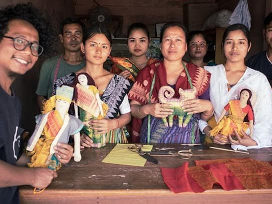 inspirational story of Ex animation designer Kirat Brahma who presents bodo culture to world through heritage toys zrua