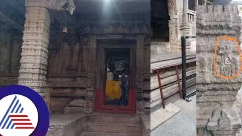 Clerk suspended in Hampi Virupakseshwar temple pillar case at hampi vijayanagar rav