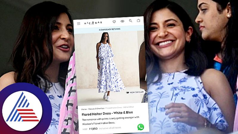 Anushka Sharmas blue and white printed dress at the World Cup final costs suc 