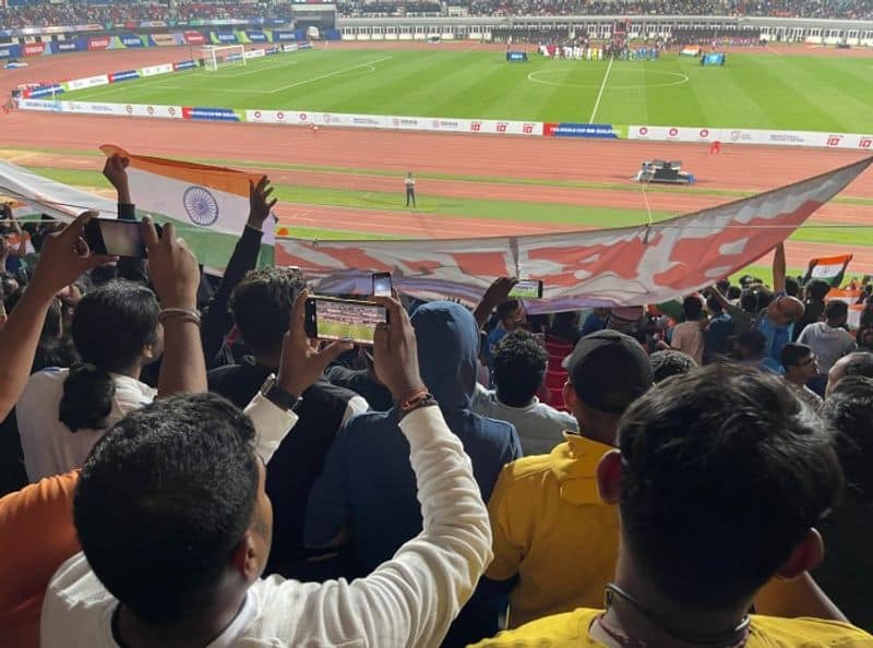 football 2026 FIFA WC qualifiers: Video of fans chanting Vande Mataram surfaces after India's 0-3 defeat to Qatar snt