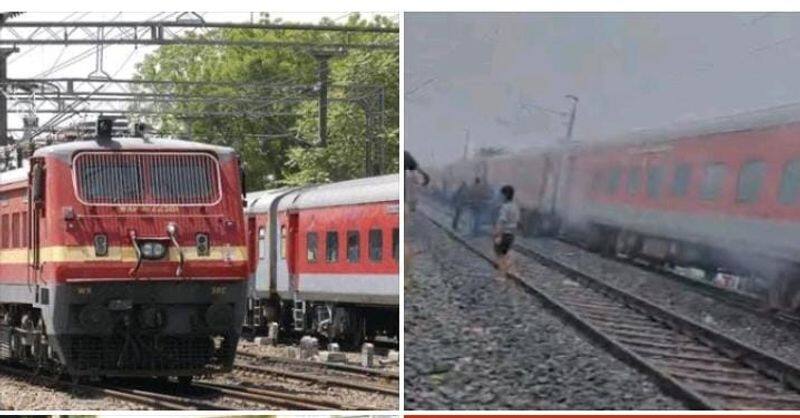 Passengers were shocked when the train coming to Chennai suddenly saw smoke KAK