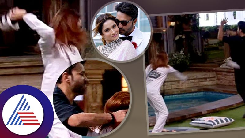 Bigg Boss 17 Ankita Lokhande throws her slippers at husband Vicky Jain suc