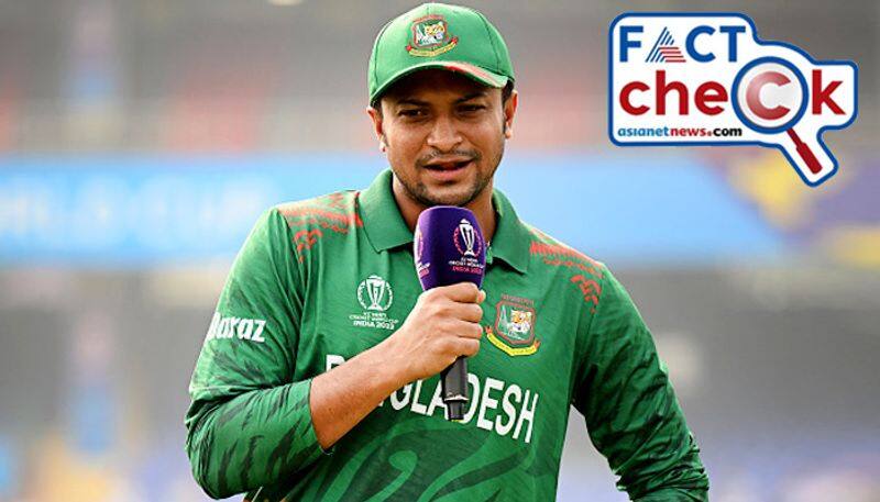 Bangladesh cricket team captain Shakib al Hasan beaten by crowds on arrival in Bangladesh Fact Check