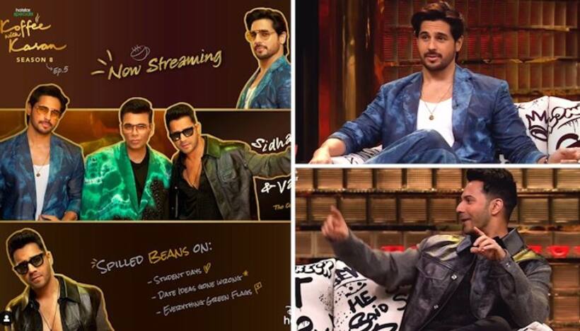 Koffee With Karan 8 Ep 5: Sidharth Malhotra, Varun Dhawan unveil bromance at 'Kouch'; Read more