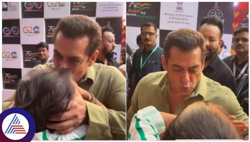 Video Of Salman Khan Hugging and  Kissing Senior Journalist At IFFI Goa gow