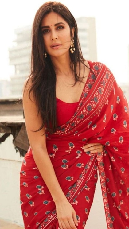 <p>रेट कॉटन प्रिंटेड साड़ी को कटरीना ने सिंपल स्लीवलेस ब्लाउज और इयररिंग्स के साथ पहना है। आप भी शादी में सिंपल लुक के लिए इस साड़ी से इंसिप्रेशन ले सकती हैं। </p>
