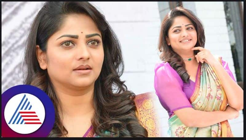 Rachita Ram flaunts her purple silk saree in Sanju weds geetha 2 vcs