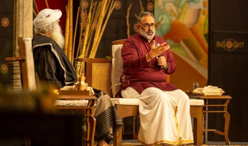 Tech transforming lives of 1.2 billion Indians daily Rajeev Chandrasekhar in conversation with Sadhguru at ISHA INSIGHT