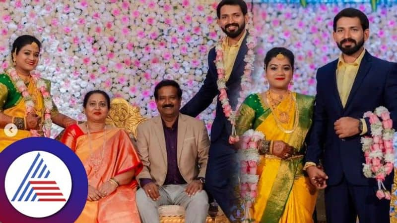 Kannada actor Tabala Nani daughter Chitra engagement with Ram Chetan photos vcs