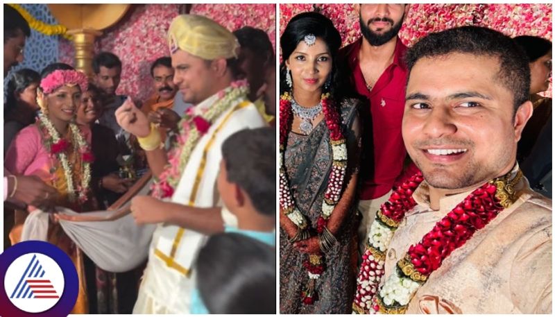 bigg boss Kannada  fame pratham ties knot with bhanushree gow