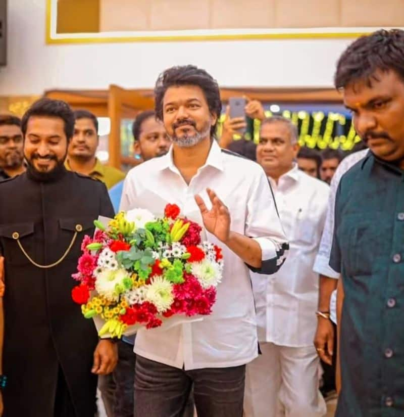 Thalapathy Vijay at Leo Producer Lalit son wedding reception dtr