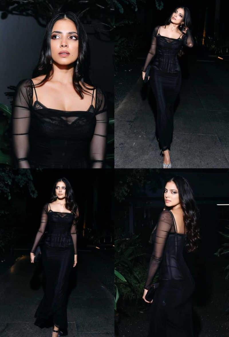 Actress malavika mohanan looks bold and beautiful in black attire gan