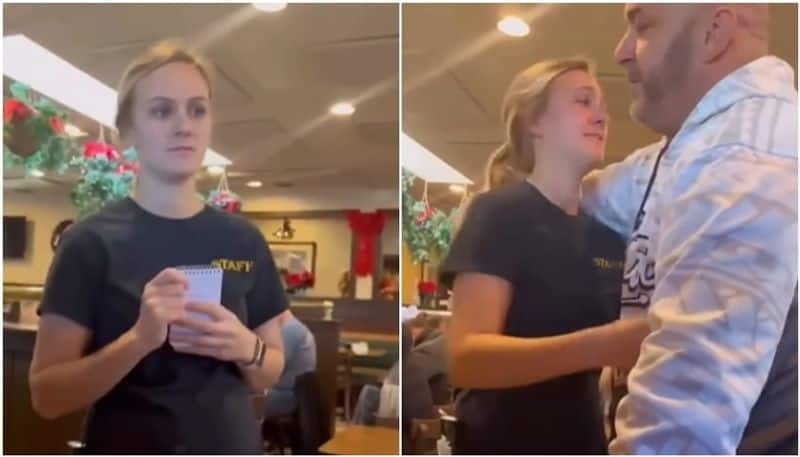 customer gives pregnant waitress 1 lakh as tip the video again going viral