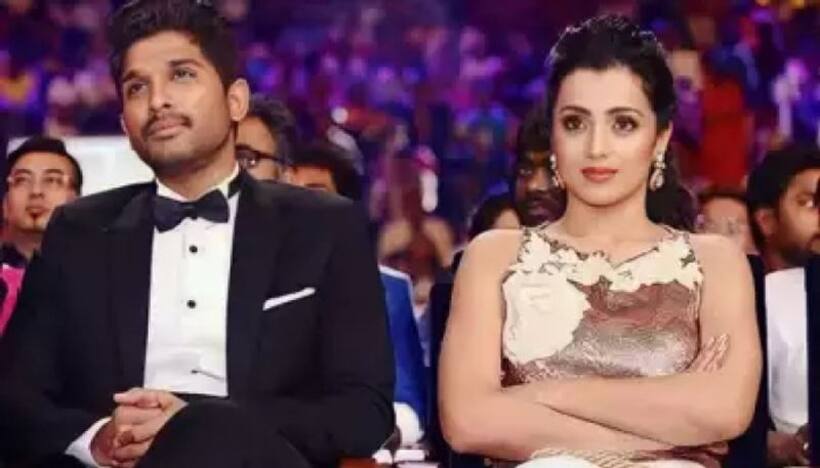Allu Arjun trisha : ఐకాన్ స్టార్ అల్లు అర్జున్ జోడీగా త్రిష..? సెట్ చేసే పనిలో మాటల మాంత్రికుడు