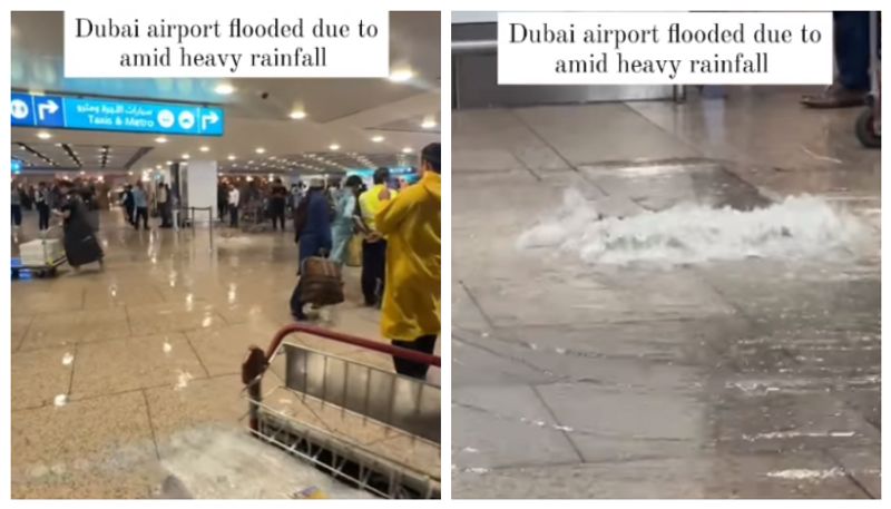 video of Dubai airport flooding due to heavy rain has gone viral bkg