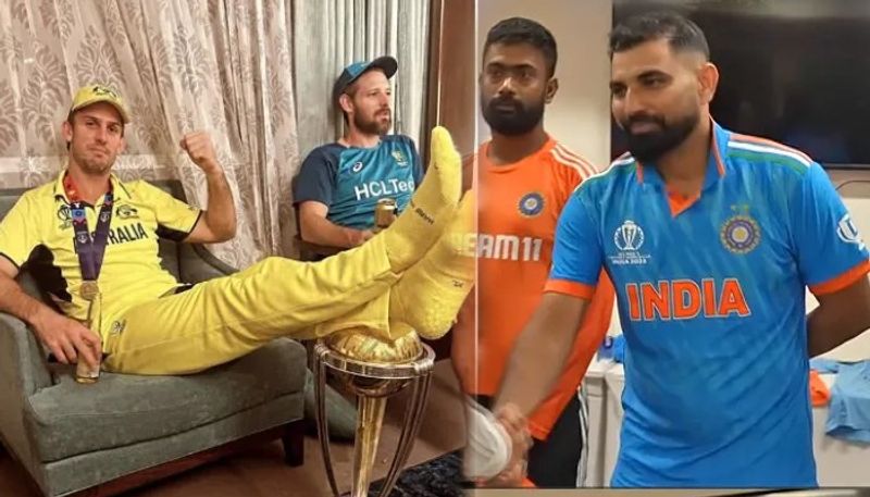 Team India Pacer Mohammed Shami hits out at Mitchell Marsh for putting feet on World Cup 2023 trophy kvn