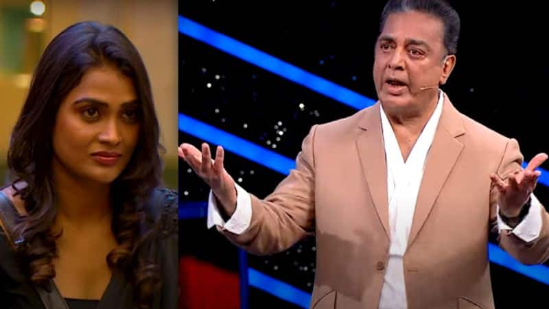 Kamalhaasan slams biggboss contestant poornima for criticizing him gan