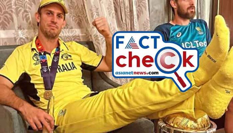 No FIR against Australian Cricketer Mitchell Marsh for feet propped up on the ODI World Cup Trophy jje