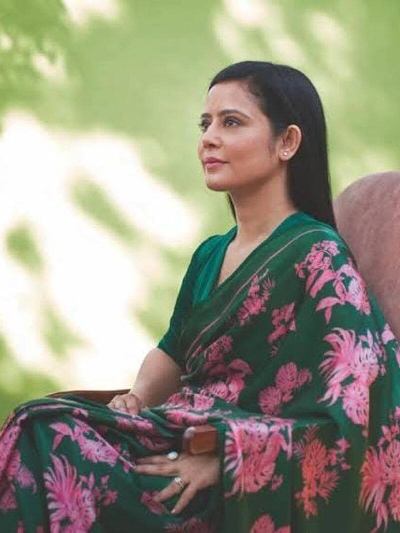 trinamool congress MP mahua moitra saree look zkam