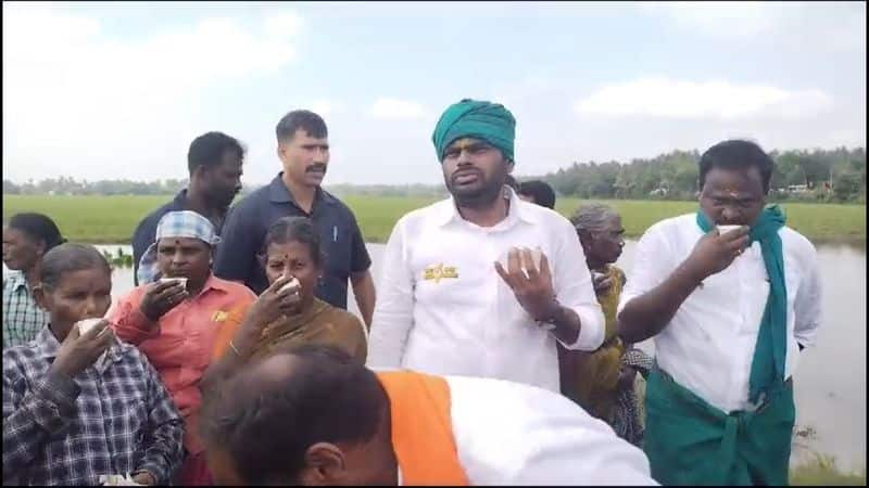 bjp state president annamalai did cultivation work at thanjavur in en mann en makkal rally vel