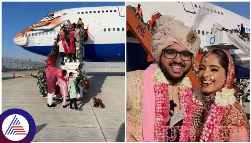  UAE based Indian businessman Dilip Popley  hosts daughter wedding aboard private jet gow