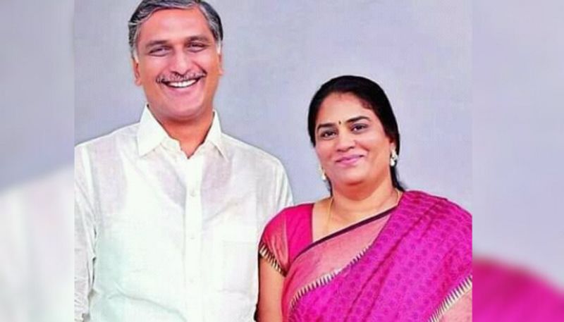 he love siddipet more than me says minister harish rao wife srinitha rao in campaign in siddipet kms