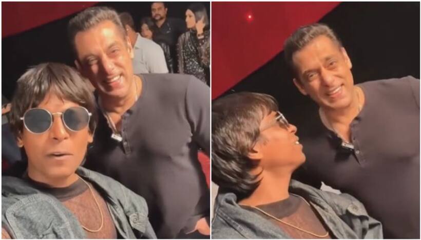 Salman Khan's hilarious encounter with fan creating 'Pathaan'-'Tiger' goes viral - Watch