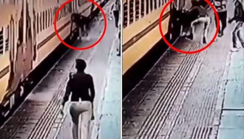 Railway police saves youth from certain death at Jodhpur station (WATCH)