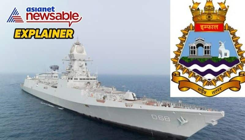 Explained What does guided missile destroyer Imphal's crest mean